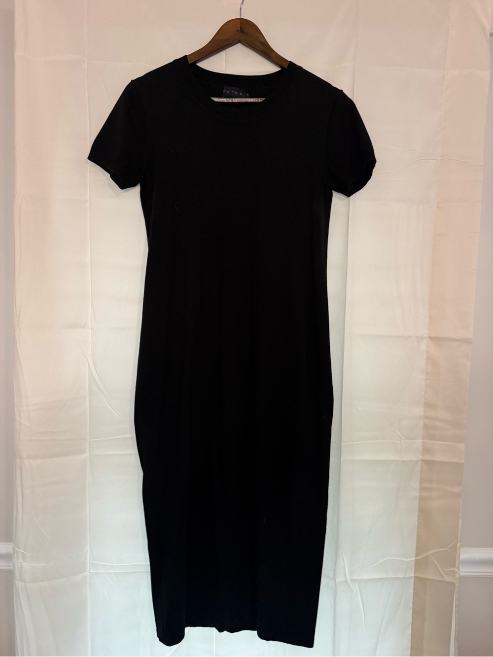 Hatch Maternity Black Short-Sleeve Maxi Dress